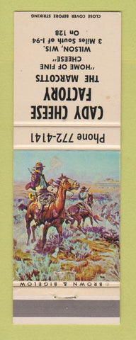 Matchbook Cover - Cady Cheese factory Wilson WI