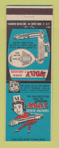 Matchbook Cover - Molly Screw Anchors girlie