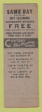 Matchbook Cover - Century Shoe Repair Baltimore?