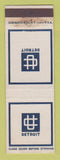 Matchbook Cover - Detroit MI Union Club? WEAR
