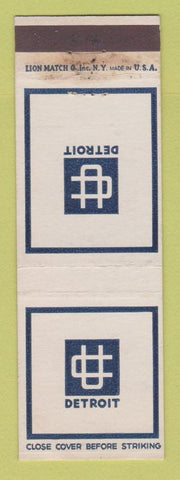 Matchbook Cover - Detroit MI Union Club? WEAR
