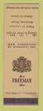 Matchbook Cover - Freeman Men's Shoes Berg's Spokane WA clothes