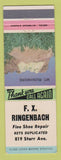 Matchbook Cover - FX Ringenbach Shoe Repair Toledo OH