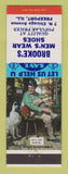 Matchbook Cover - Brooke's Men's Clothes Shoes Freeport IL
