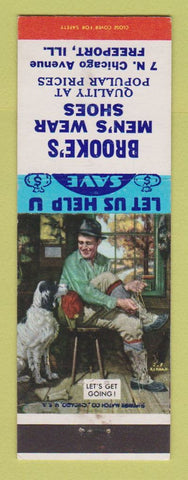 Matchbook Cover - Brooke's Men's Clothes Shoes Freeport IL
