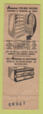 Matchbook Cover - Amana Appliances Metro Food Plan West Hyattsville MD