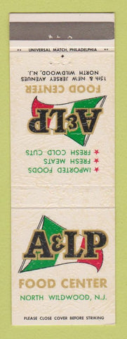 Matchbook Cover - A&LP Food Center Grocery North Wildwood NJ