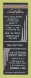 Matchbook Cover - Hyde Park Food Shop Grocery Cincinnati OH