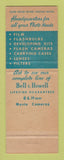 Matchbook Cover - Bell and Howell Movie Camera Hoyer's Photo Williamsport PA