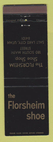 Matchbook Cover - Florsheim Shoes Salt Lake City UT