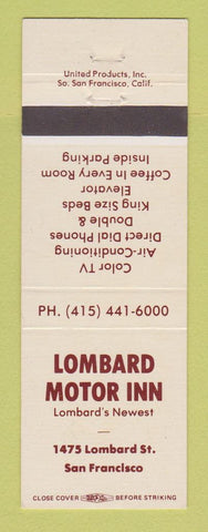 Matchbook Cover - Lombard Motor Inn San Francisco CA
