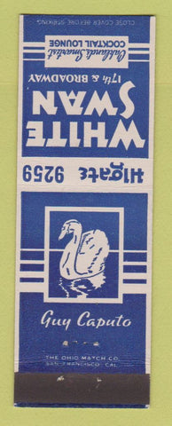 Matchbook Cover - White Swan Cocktail Lounge Oakland CA