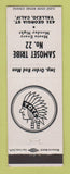 Matchbook Cover - Samoset Tribe #22 Vallejo CA club