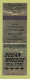 Matchbook Cover - Ocean Breeze Seafood Restaurant San Francisco CA WEAR