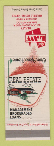 Matchbook Cover - Paul Law Real Estate San Francisco CA