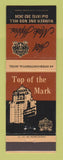 Matchbook Cover - Hotel Mark Hopkins San Francisco CA