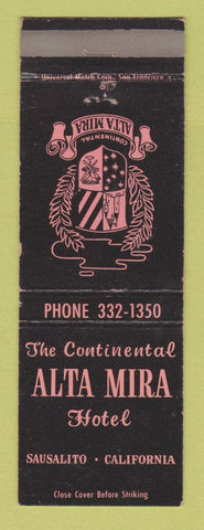 Matchbook Cover - Alta Mira Hotel Sausalito CA