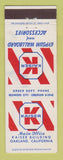 Matchbook Cover - Kaiser Gypsum Wallboard Oakland CA
