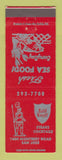 Matchbook Cover - Bold Knight Steaks Restaurant San Jose CA