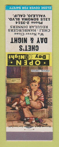 Matchbook Cover - Chet's Day and Night Restaurant Vallejo CA
