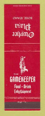 Matchbook Cover - The Gamekeeper Restaurant Owyhee Plaza Boise ID