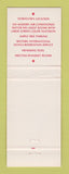 Matchbook Cover - The Gamekeeper Restaurant Owyhee Plaza Boise ID
