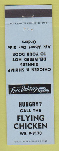 Matchbook Cover - Flying Chicken Restaurant Tulsa OK
