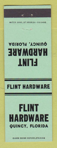 Matchbook Cover - Flint Hardware Quincy FL