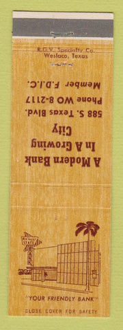 Matchbook Cover - Mid Valley State Bank TX