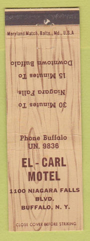 Matchbook Cover - El Carl Motel Buffalo NY