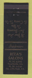 Matchbook Cover - Rita's Salon Beauty North Little Rock AR