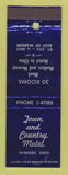 Matchbook Cover - Town and Country Motel Warren OH
