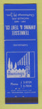 Matchbook Cover - Tennessee Awning and Tent Chattanooga TN MERCHANTS