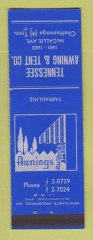 Matchbook Cover - Tennessee Awning and Tent Chattanooga TN MERCHANTS