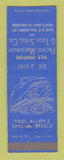 Matchbook Cover - Pacific Machinery & Tool Steel Portland OR