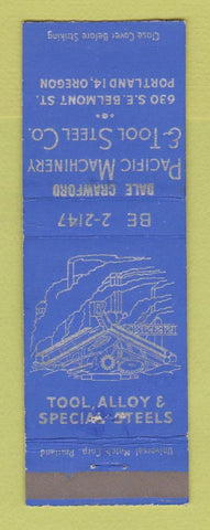 Matchbook Cover - Pacific Machinery & Tool Steel Portland OR