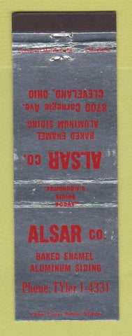 Matchbook Cover - Alsar Baked Enamel Aluminum Siding Cleveland OH
