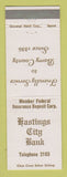 Matchbook Cover - Hastings City Bank MI Barry County