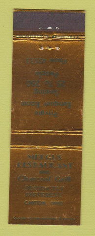 Matchbook Cover - Mergus Restaurant Canton OH