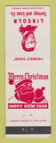 Matchbook Cover - Lincoln Savings and Loan Christmas Cleveland OH
