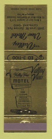 Matchbook Cover - Valley View Motel Cleveland OH