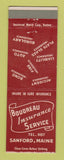 Matchbook Cover - Boudreau Insurance Service Sanford ME