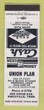 Matchbook Cover - Union Plan Loans Knoxville TN