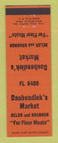Matchbook Cover - Daubendiek's Market Grocery St Louis MO