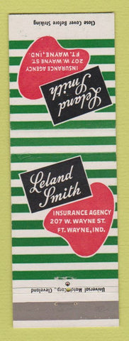 Matchbook Cover - Leland Smith Insurance Fort Wayne IN