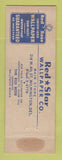 Matchbook Cover - Red Star Rose Wallpaper Wilmington DE
