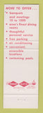Matchbook Cover - Northway Inn Hotel Syracuse NY