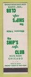 Matchbook Cover - Ship's Cafe Club Chicago IL Wes Guntz
