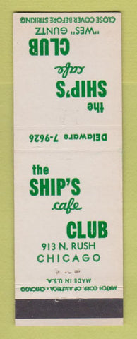 Matchbook Cover - Ship's Cafe Club Chicago IL Wes Guntz
