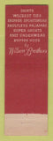 Matchbook Cover - Wilson Brothers Men's Clothes Rose & Sons Youngstown OH